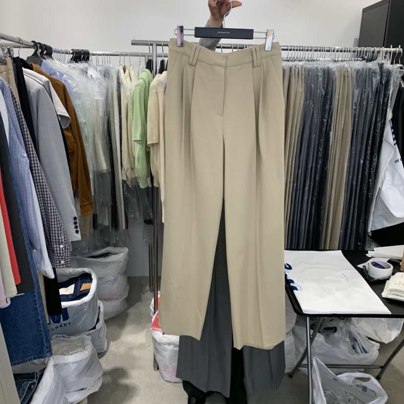 THE SECOND GROW韓國東大門代購女士新品職業休閑褲腰帶THE SECOND GROW休閑褲圖色1