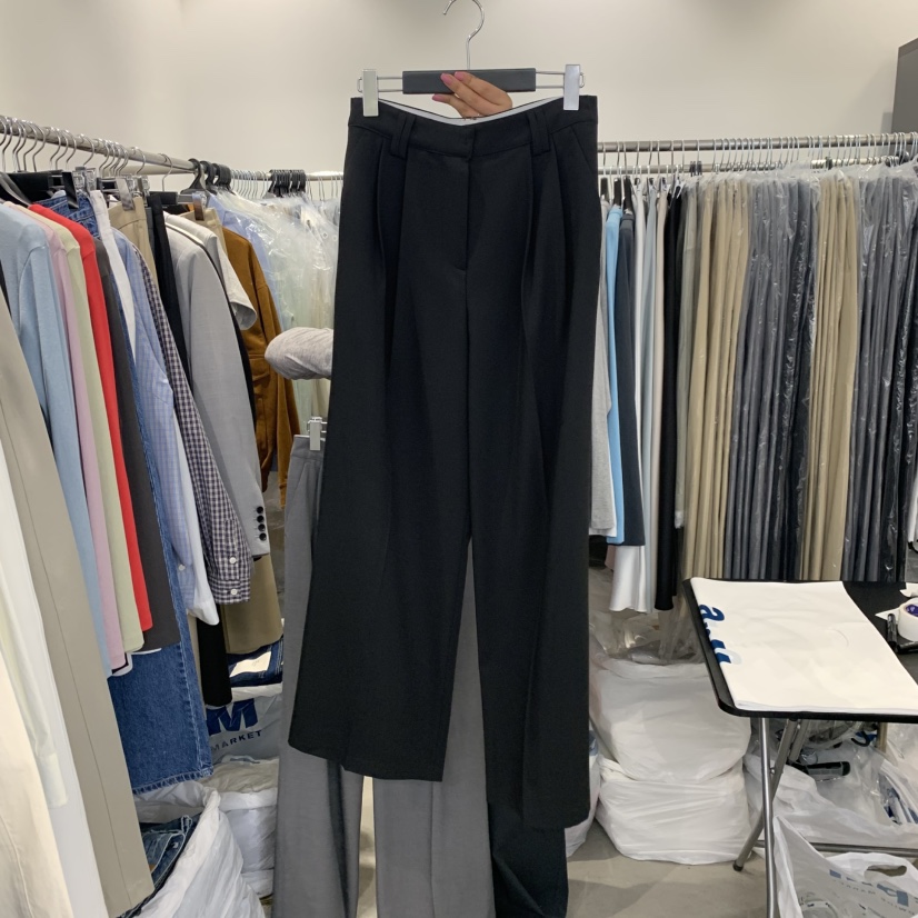 THE SECOND GROW韓國東大門代購女士新品職業休閑褲腰帶THE SECOND GROW休閑褲圖色3