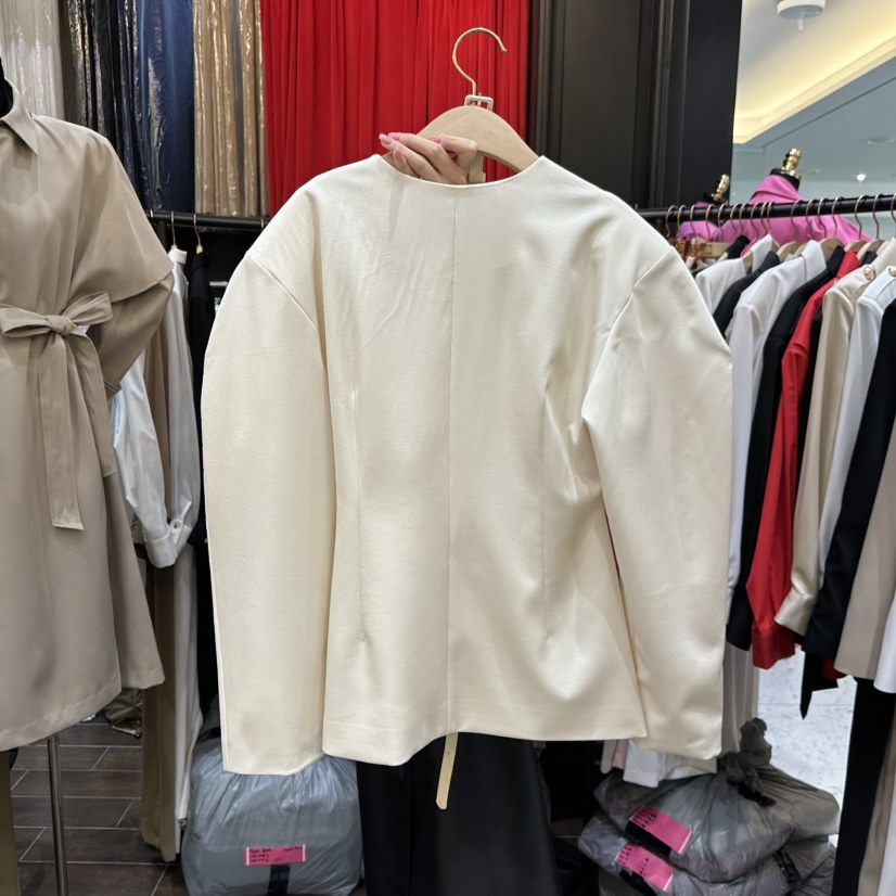 HERISH-HAUTE韓國直郵女裝新款職業26春夏襯衫蕾絲衫含腰帶HERISH-HAUTE襯衫/蕾絲衫