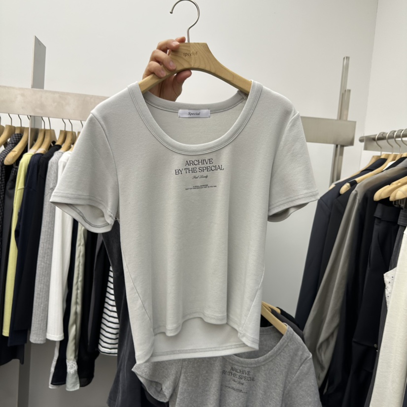 SPECIAL韓國東大門代購女裝新品休閑職業26春夏時尚人氣T恤SPECIALT恤圖色3