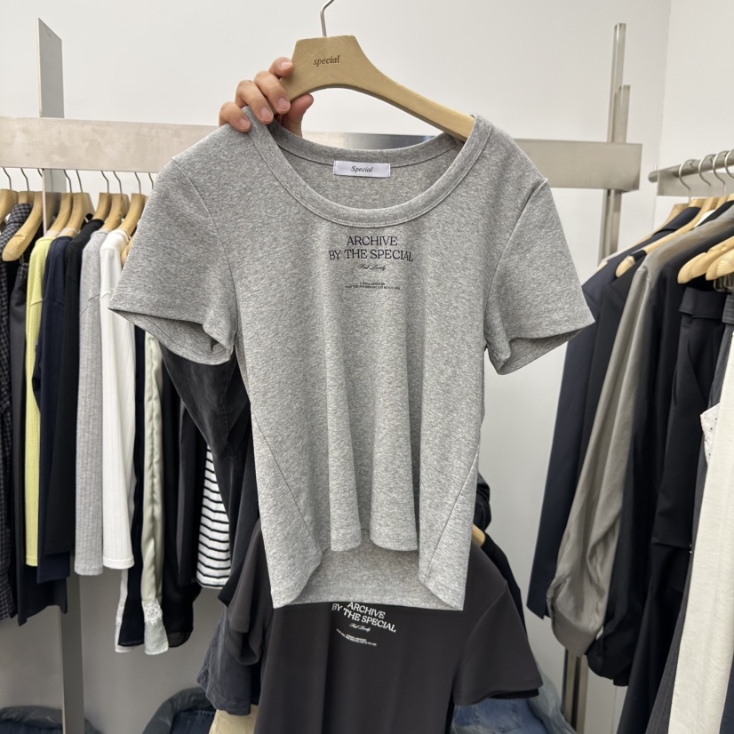 SPECIAL韓國東大門代購女裝新品休閑職業26春夏時尚人氣T恤SPECIALT恤圖色4