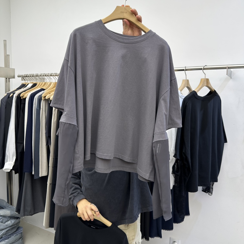 SPECIAL韓國直郵女裝新品人氣職業休閑26春夏推薦長袖T恤SPECIAL長袖T恤圖色4