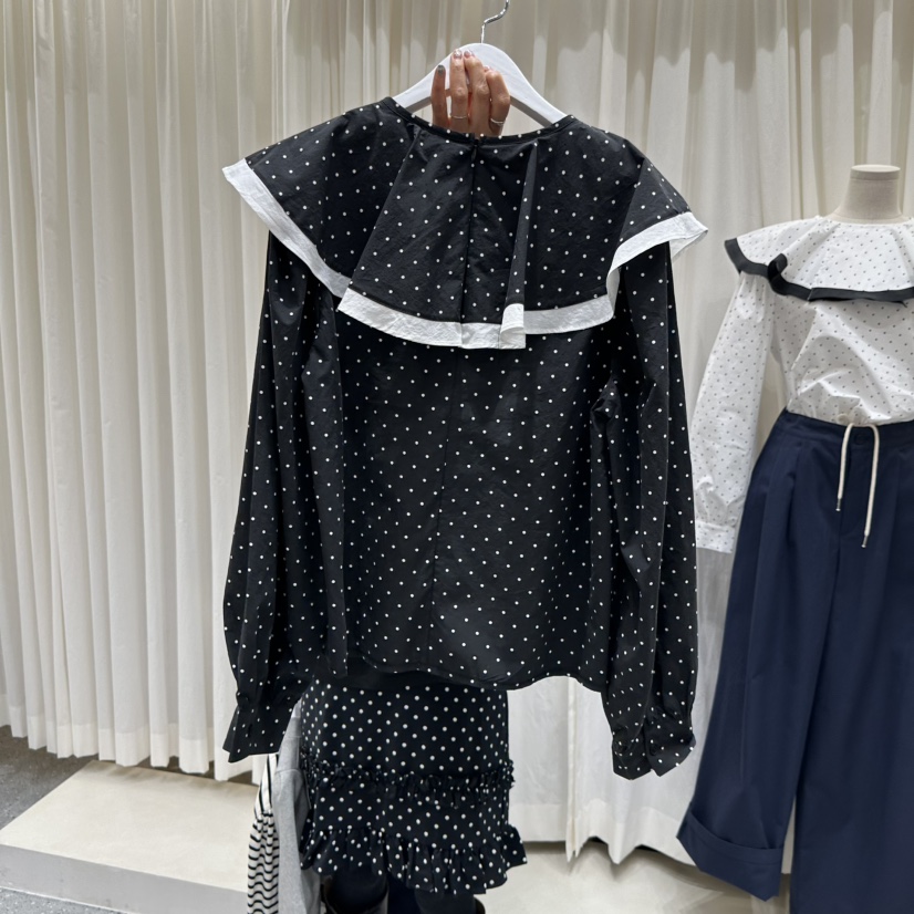 AFTERNOON韓國直郵實拍女士新品人氣休閑時尚26春夏襯衫蕾絲衫AFTERNOON襯衫/蕾絲衫