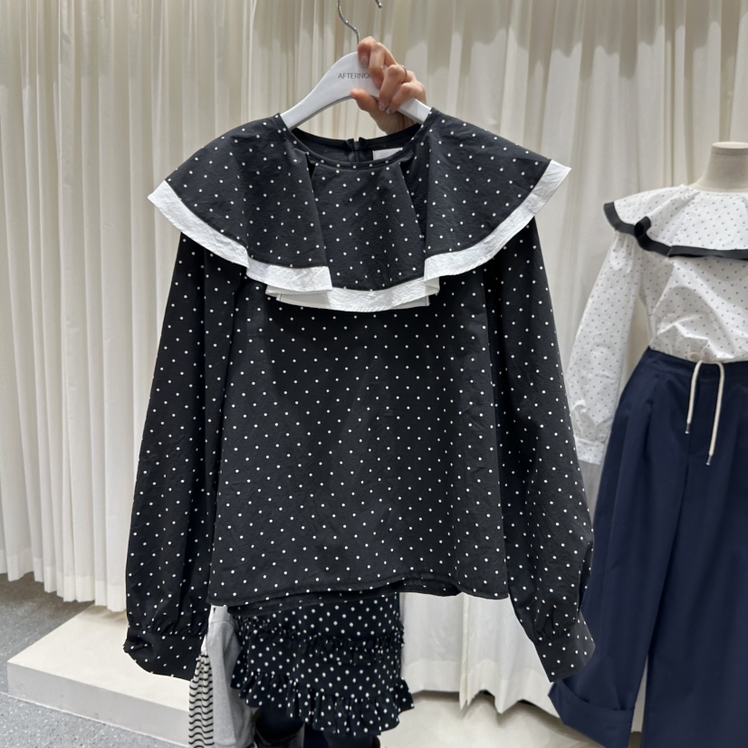AFTERNOON韓國直郵實拍女士新品人氣休閑時尚26春夏襯衫蕾絲衫AFTERNOON襯衫/蕾絲衫圖色1