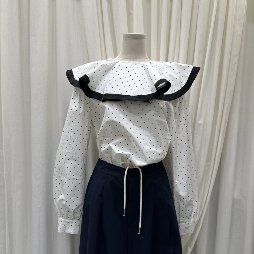 AFTERNOON韓國直郵實拍女士新品人氣休閑時尚26春夏襯衫蕾絲衫AFTERNOON襯衫/蕾絲衫圖色2