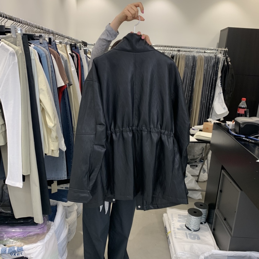 THE SECOND GROW韓國直郵女士新品時尚人氣休閑皮衣皮革THE SECOND GROW皮衣