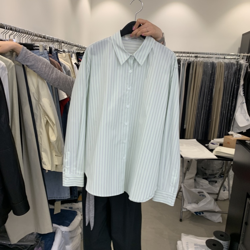 THE SECOND GROW韓國代購女士新款休閑人氣時尚襯衫蕾絲衫THE SECOND GROW襯衫/蕾絲衫圖色1