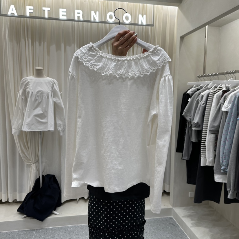 AFTERNOON韓國直郵女士新品職業時尚熱賣休閑人氣長袖T恤AFTERNOON長袖T恤