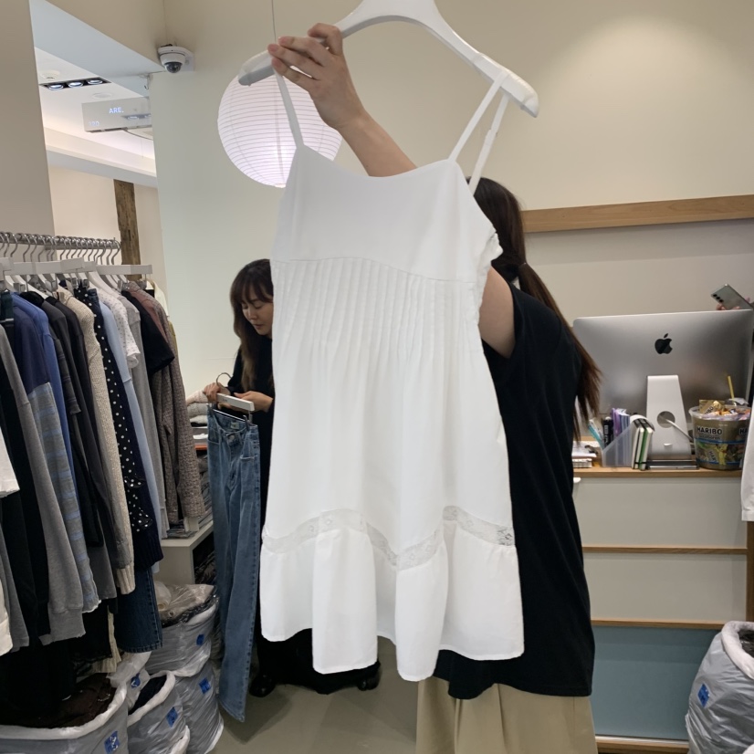 ARE韓國東大門代購女裝新款時尚連衣裙不含內搭荷葉邊褶裥ARE YOU/ARE連衣裙圖色1