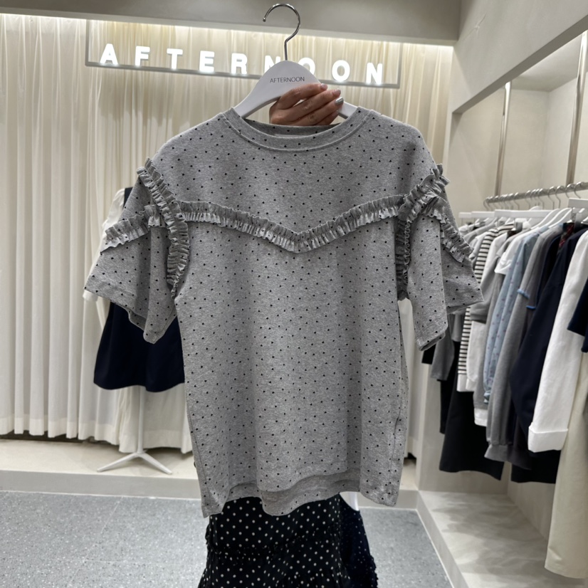 AFTERNOON韓國直郵實拍女士新款休閑熱賣人氣推薦職業T恤AFTERNOONT恤圖色1