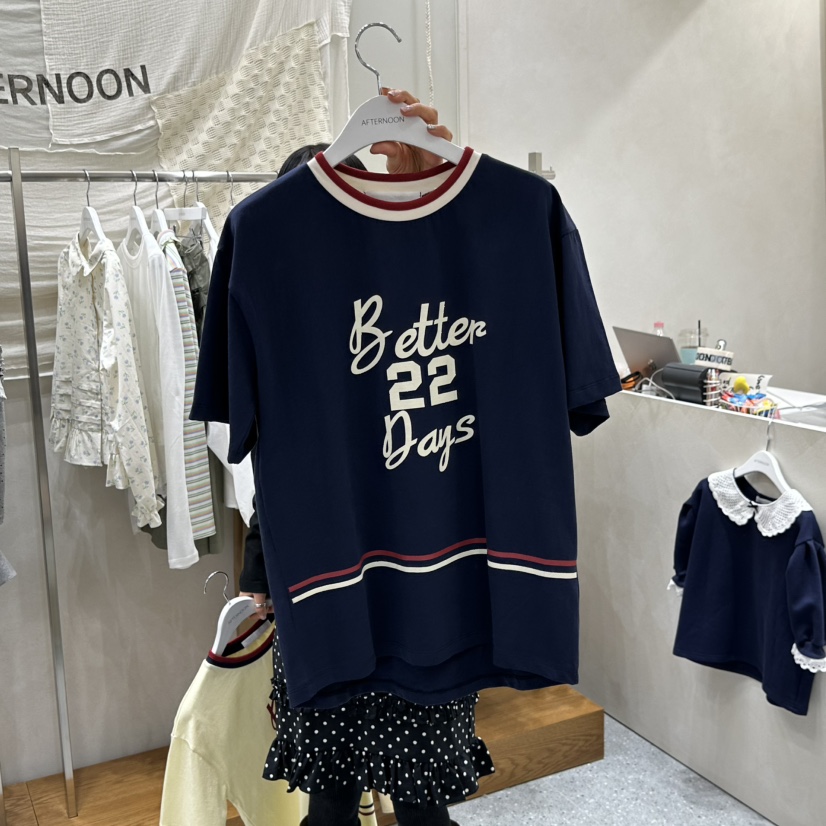 AFTERNOON韓國代購女裝新款推薦職業26春夏人氣熱賣時尚T恤AFTERNOONT恤圖色2