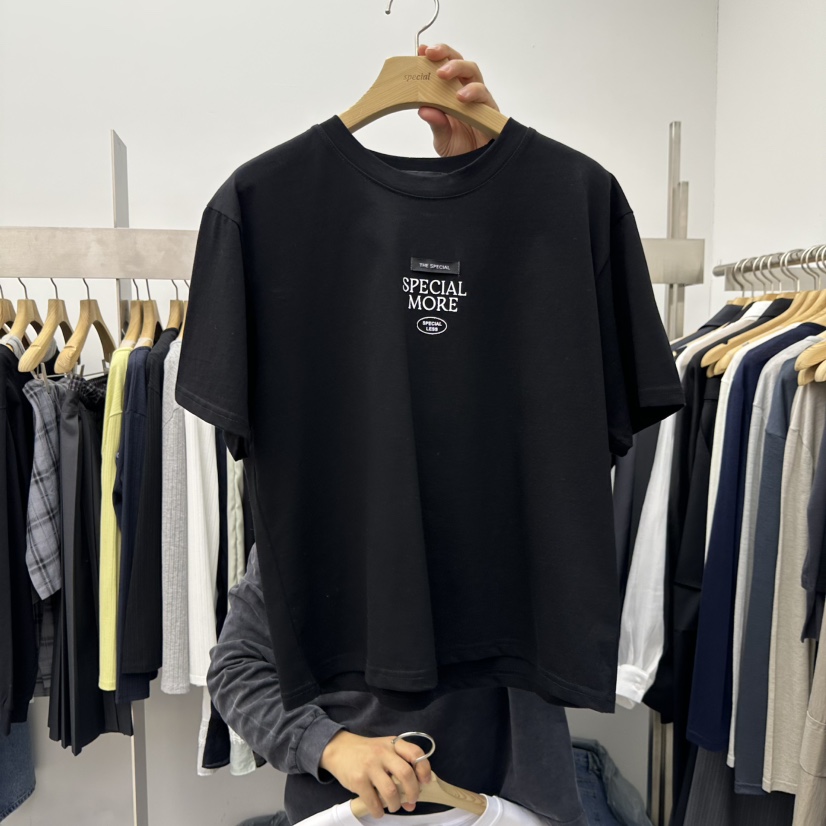 SPECIAL韓國東大門代購女裝新品休閑職業時尚26春夏人氣T恤SPECIALT恤圖色5黑色
