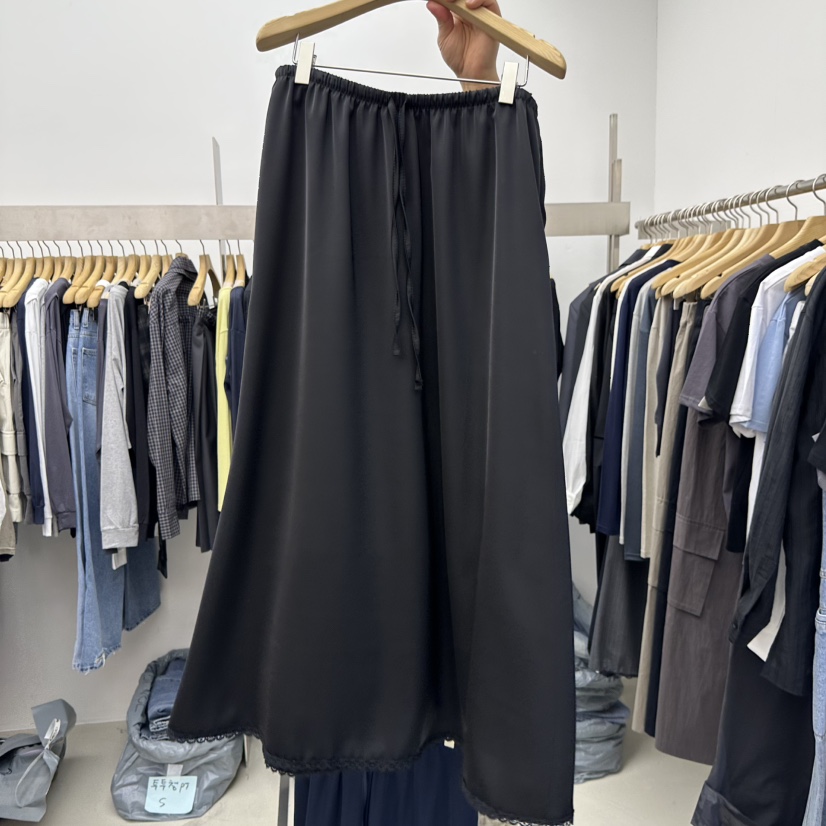 SPECIAL韓國東大門直郵女士新款26春夏推薦人氣熱賣休閑長裙SPECIAL長裙圖色4黑色