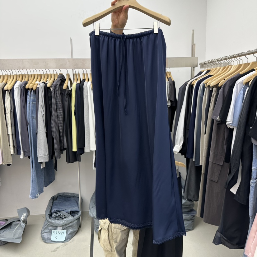 SPECIAL韓國東大門直郵女士新款26春夏推薦人氣熱賣休閑長裙SPECIAL長裙圖色5深藍色