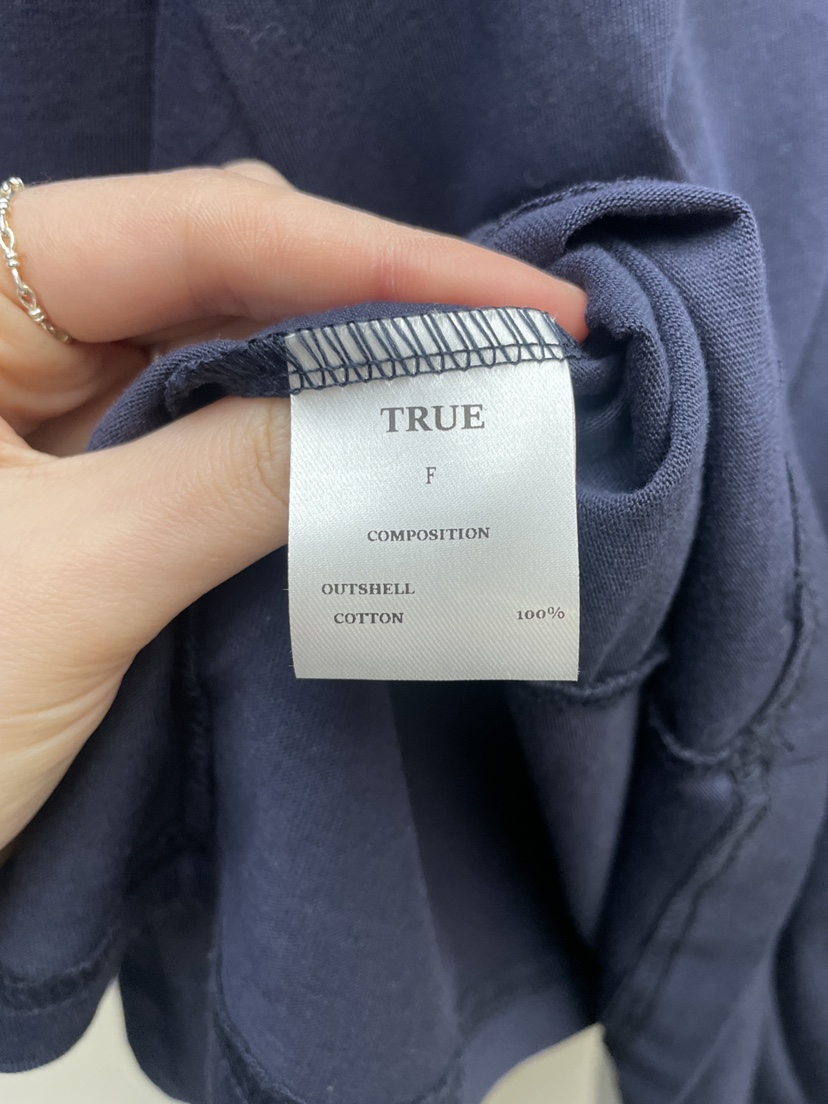 TRUE韓國直郵女士新品時尚26春夏熱賣休閑推薦長袖T恤假兩件TRUE長袖T恤