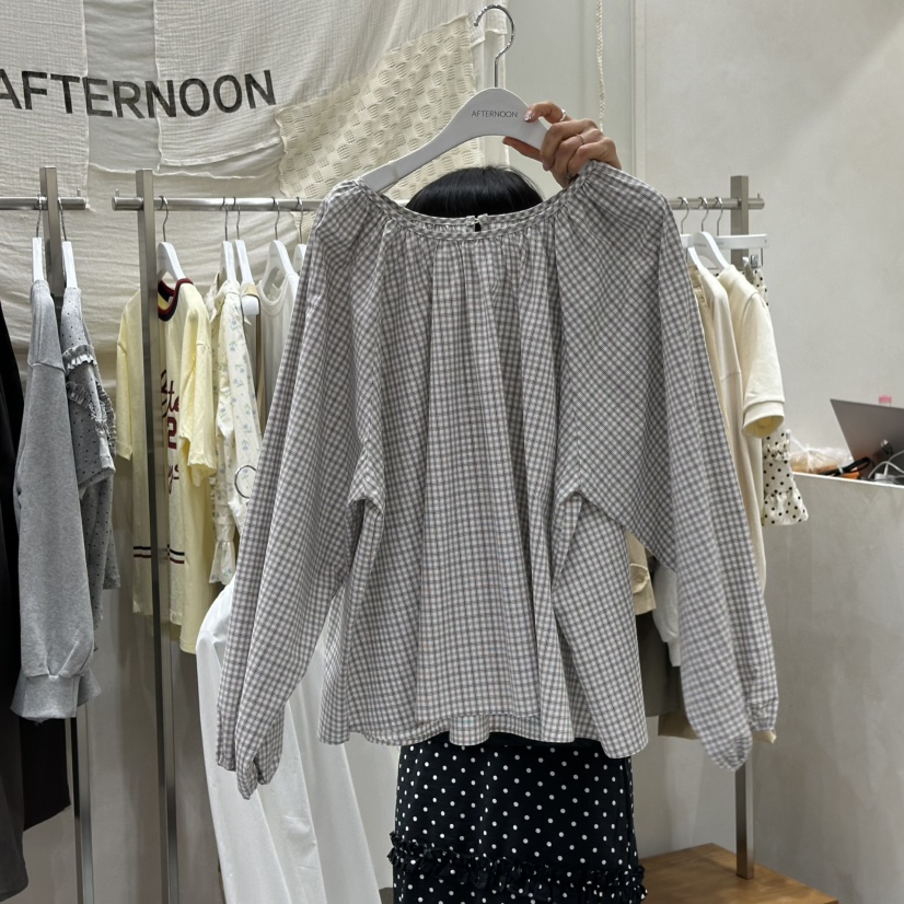 AFTERNOON韓國直郵實拍女裝新款熱賣休閑26春夏襯衫蕾絲衫AFTERNOON襯衫/蕾絲衫圖色2