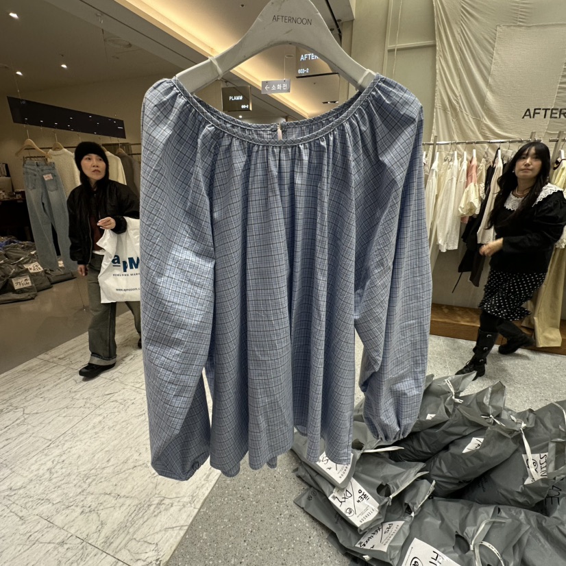 AFTERNOON韓國直郵實拍女裝新款熱賣休閑26春夏襯衫蕾絲衫AFTERNOON襯衫/蕾絲衫圖色3