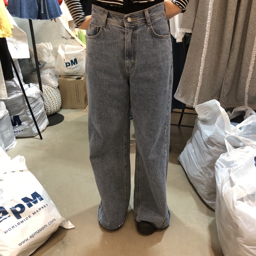 OZ韓國東大門直郵女士新款推薦人氣熱賣26春夏職業牛仔褲OZ.ounce牛仔褲圖色1