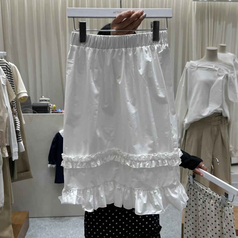 AFTERNOON韓國東大門代購女士新款26春夏時尚半身裙中短裙AFTERNOON半身裙/中短裙圖色1