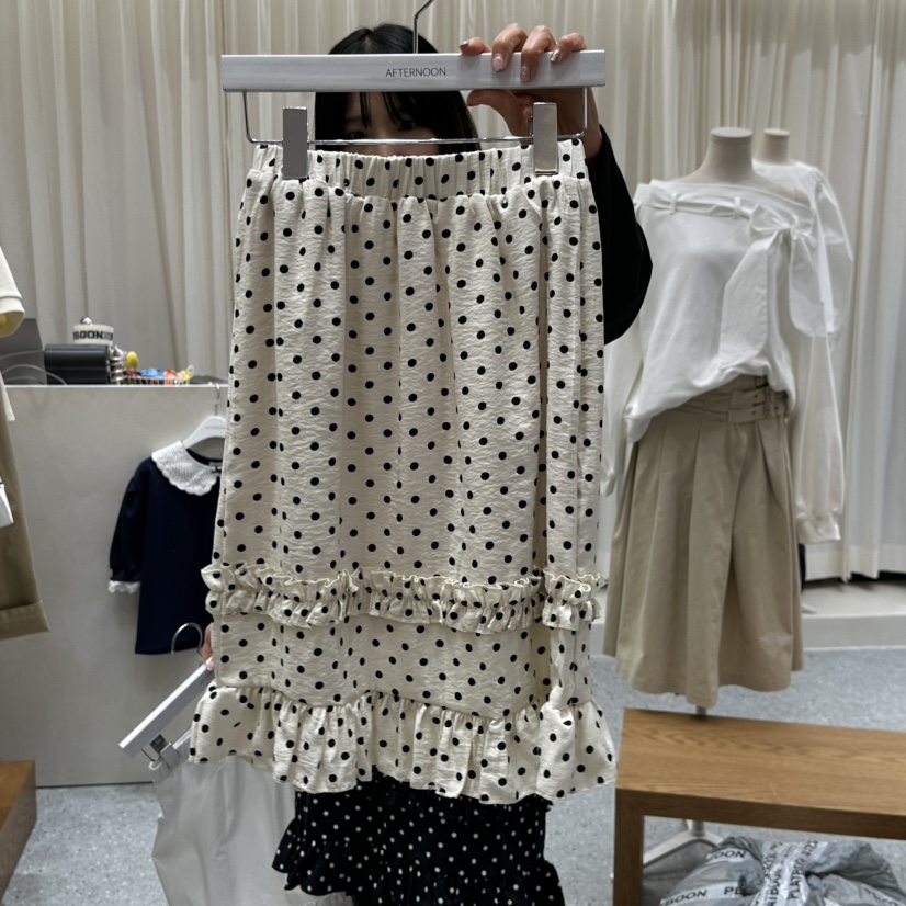AFTERNOON韓國東大門代購女士新款26春夏時尚半身裙中短裙AFTERNOON半身裙/中短裙圖色2