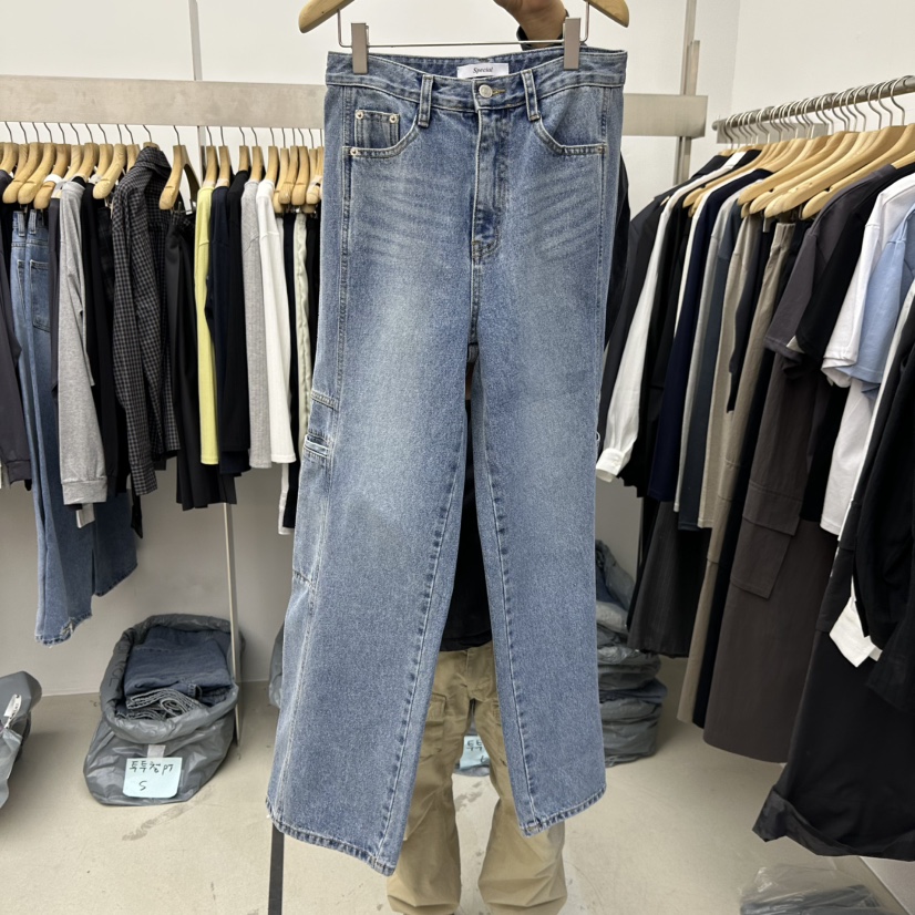 SPECIAL韓國直郵實拍女裝新款休閑職業人氣時尚26春夏牛仔褲SPECIAL牛仔褲圖色1