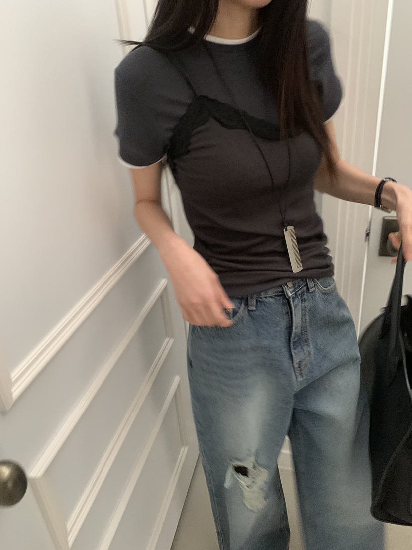 TRUE韓國代購女士新品休閑熱賣職業時尚26春夏人氣吊帶背心TRUE吊帶/背心