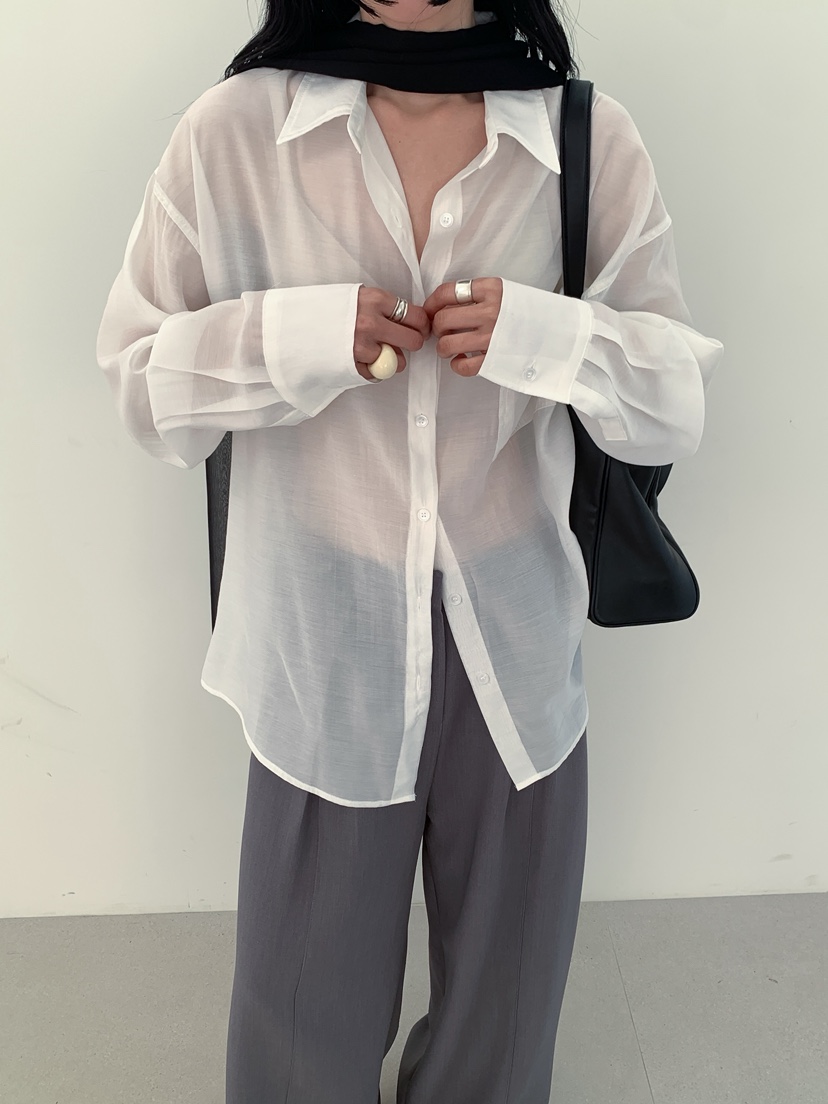 B_GARDER韓國直郵女士新品時尚熱賣休閑人氣26春夏襯衫蕾絲衫B.GARDER襯衫/蕾絲衫圖色2