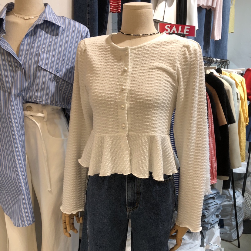 OZ韓國代購女士新品推薦人氣職業時尚26春夏休閑熱賣長袖T恤OZ.ounce長袖T恤圖色1