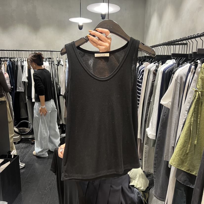 TUG韓國東大門直郵女士新品26春夏休閑推薦職業吊帶背心套裝TUG吊帶/背心圖色1