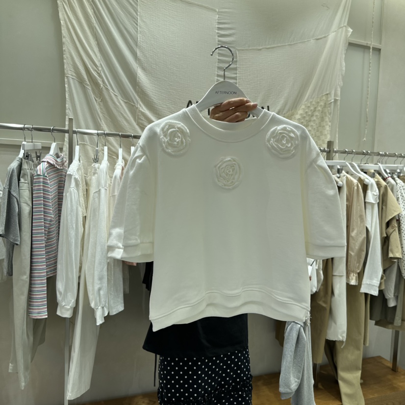 AFTERNOON韓國直郵實拍女裝新品26春夏熱賣推薦休閑人氣T恤AFTERNOONT恤圖色1