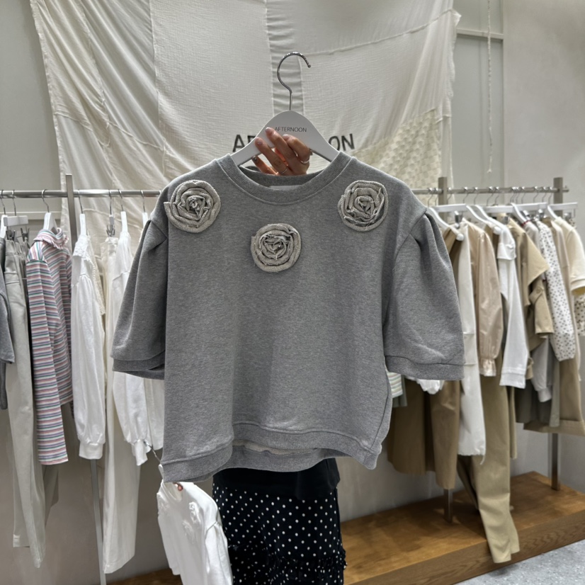 AFTERNOON韓國直郵實拍女裝新品26春夏熱賣推薦休閑人氣T恤AFTERNOONT恤圖色2