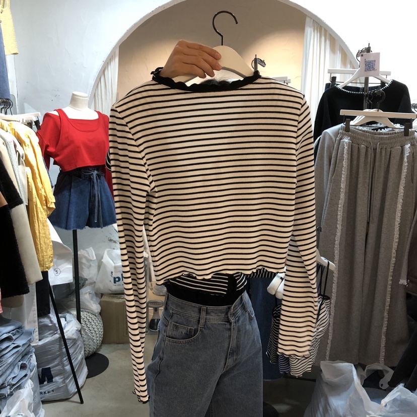 OZ韓國直郵實拍女士新款熱賣推薦職業時尚長袖T恤不含內搭OZ.ounce長袖T恤