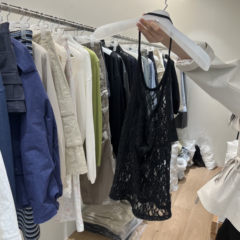 MEET ME韓國東大門直郵女裝新款推薦吊帶背心不含內搭蕾絲MEET ME吊帶/背心