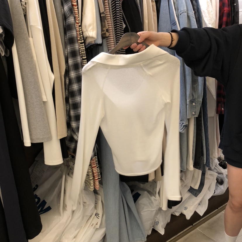 VIRKIN韓國直郵實拍女裝新品職業人氣26春夏時尚推薦長袖T恤VIRKIN長袖T恤