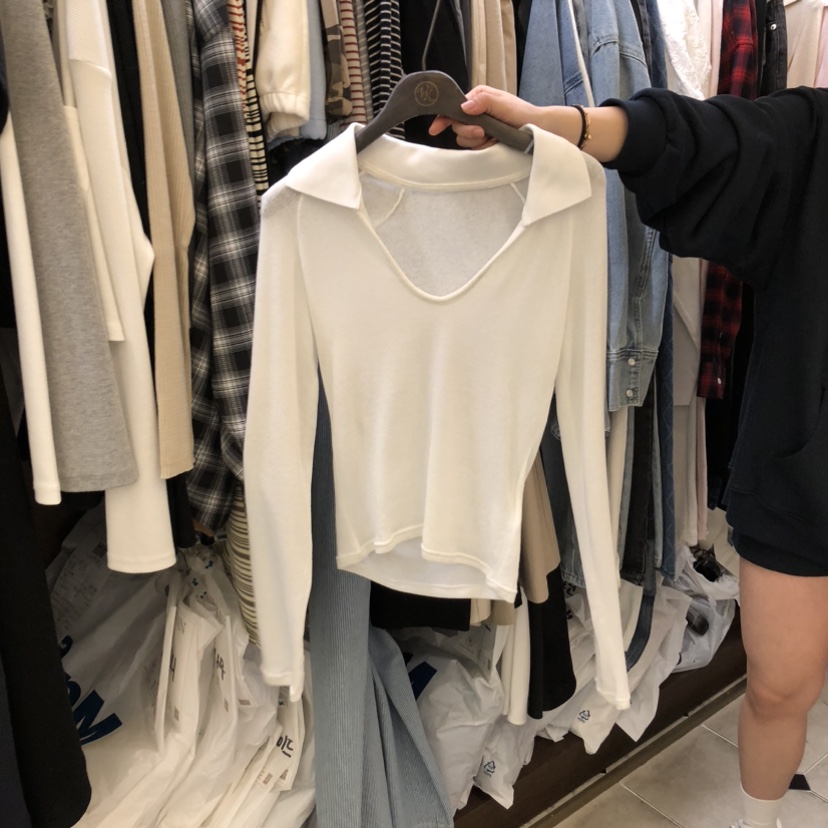 VIRKIN韓國直郵實拍女裝新品職業人氣26春夏時尚推薦長袖T恤VIRKIN長袖T恤圖色1