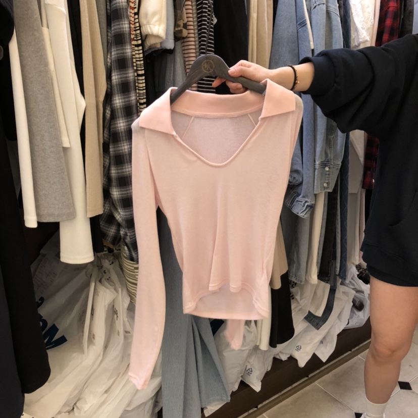 VIRKIN韓國直郵實拍女裝新品職業人氣26春夏時尚推薦長袖T恤VIRKIN長袖T恤圖色3