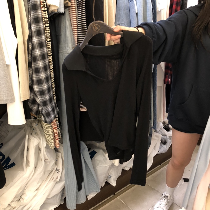 VIRKIN韓國直郵實拍女裝新品職業人氣26春夏時尚推薦長袖T恤VIRKIN長袖T恤圖色5