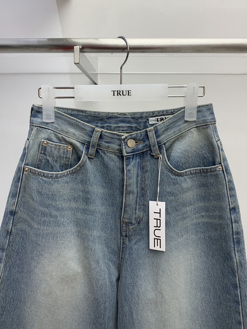 TRUE韓國東大門代購女士新品26春夏推薦時尚人氣熱賣牛仔褲TRUE牛仔褲