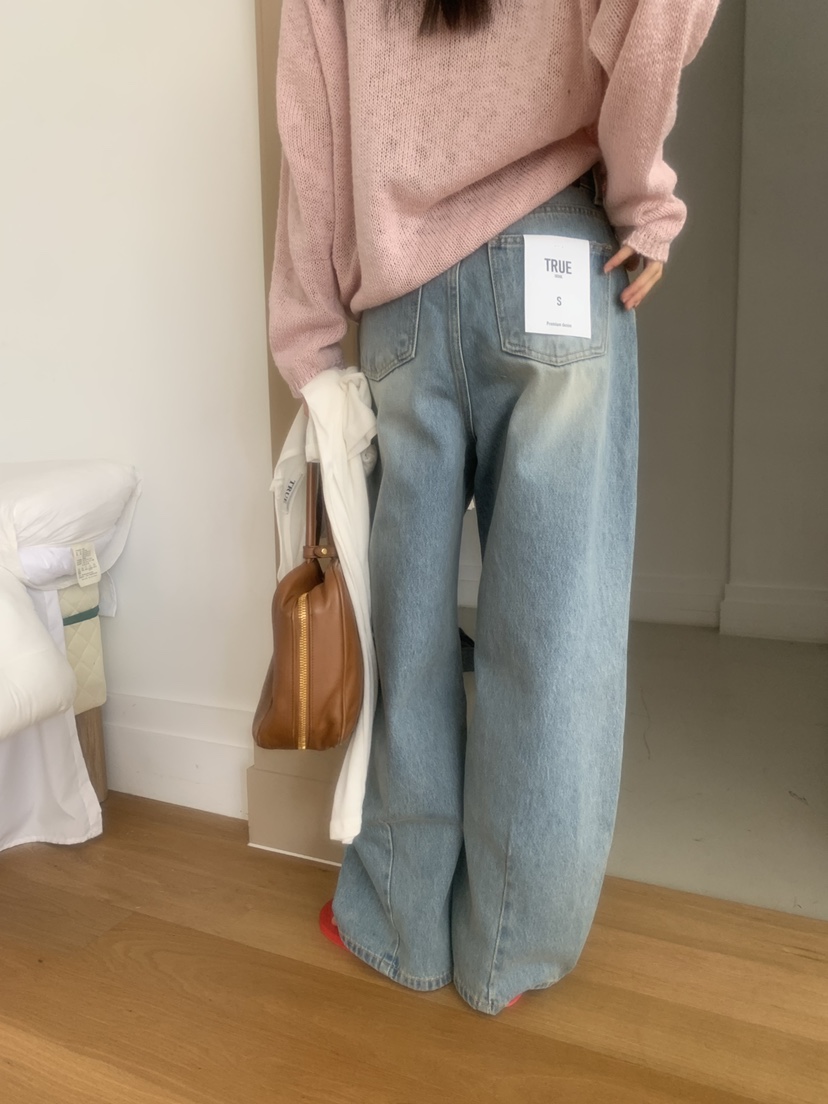 TRUE韓國東大門代購女士新品26春夏推薦時尚人氣熱賣牛仔褲TRUE牛仔褲