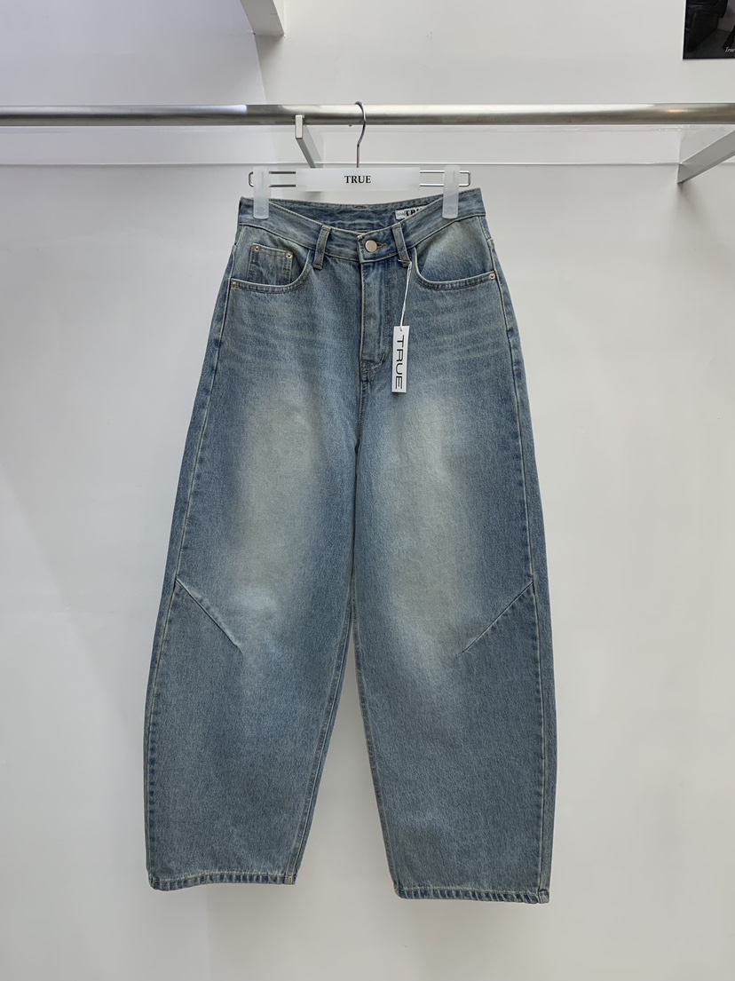 TRUE韓國東大門代購女士新品26春夏推薦時尚人氣熱賣牛仔褲TRUE牛仔褲圖色1