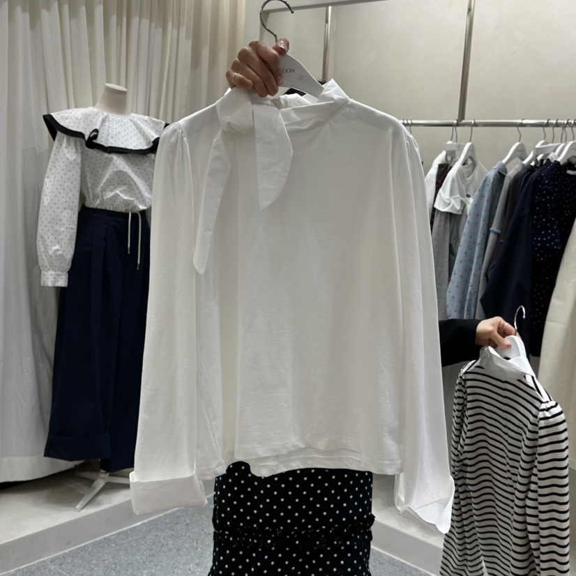 AFTERNOON韓國東大門直郵女士新款時尚推薦襯衫蕾絲衫圍巾AFTERNOON襯衫/蕾絲衫圖色1