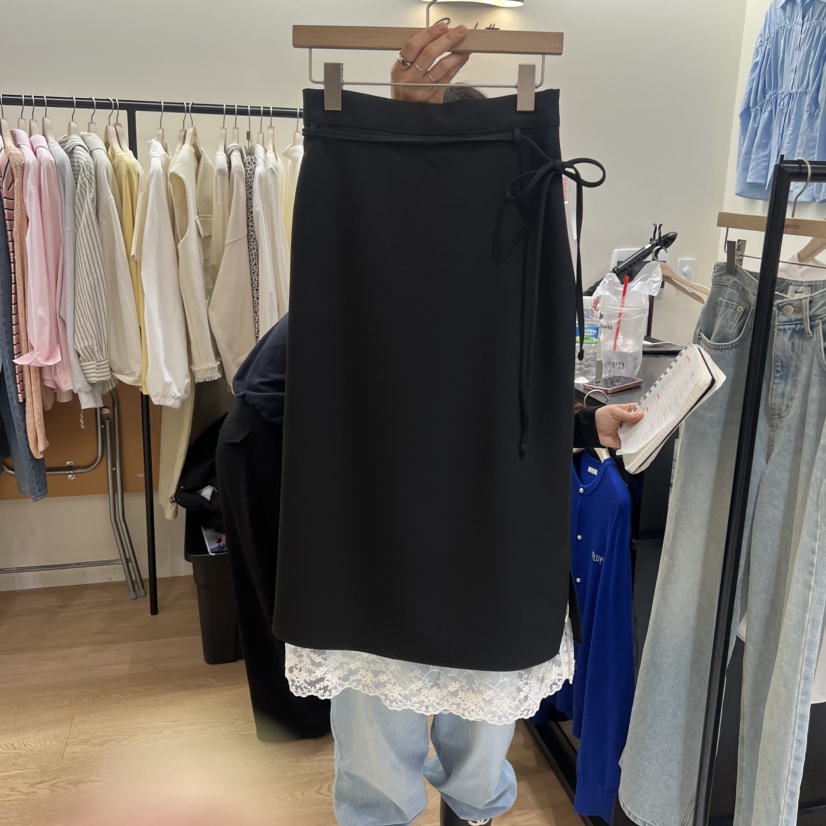 SPAGHETTI韓國東大門直郵女裝新品休閑職業時尚26春夏長裙spaghetti長裙圖色1