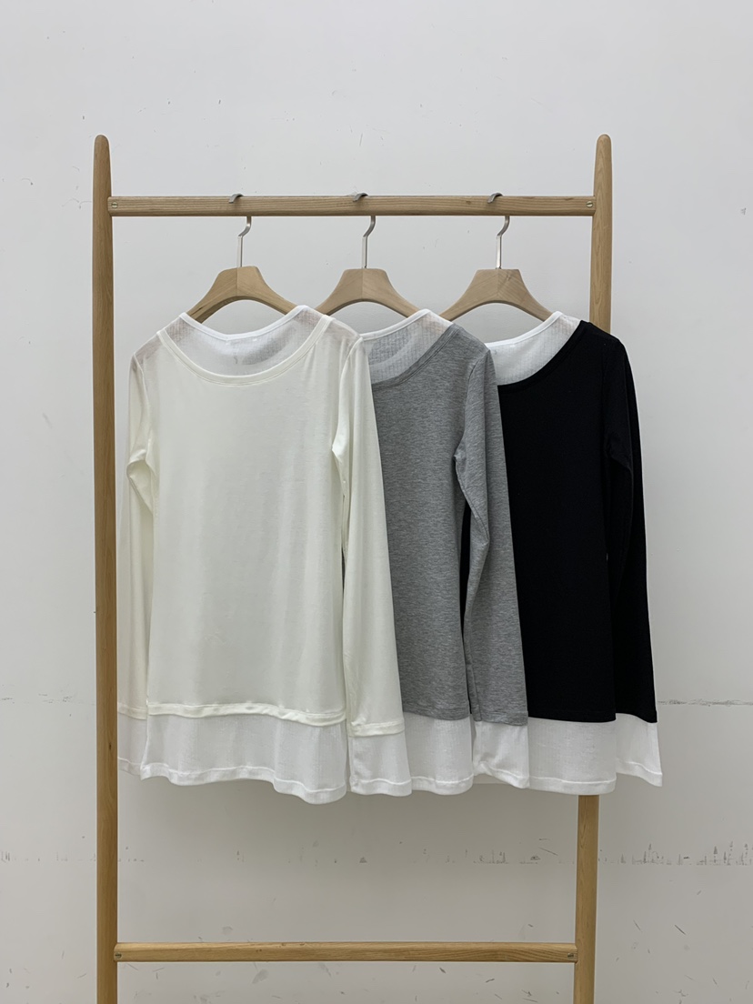 B_GARDER韓國東大門直郵女士新款推薦休閑時尚長袖T恤柔軟B.GARDER長袖T恤