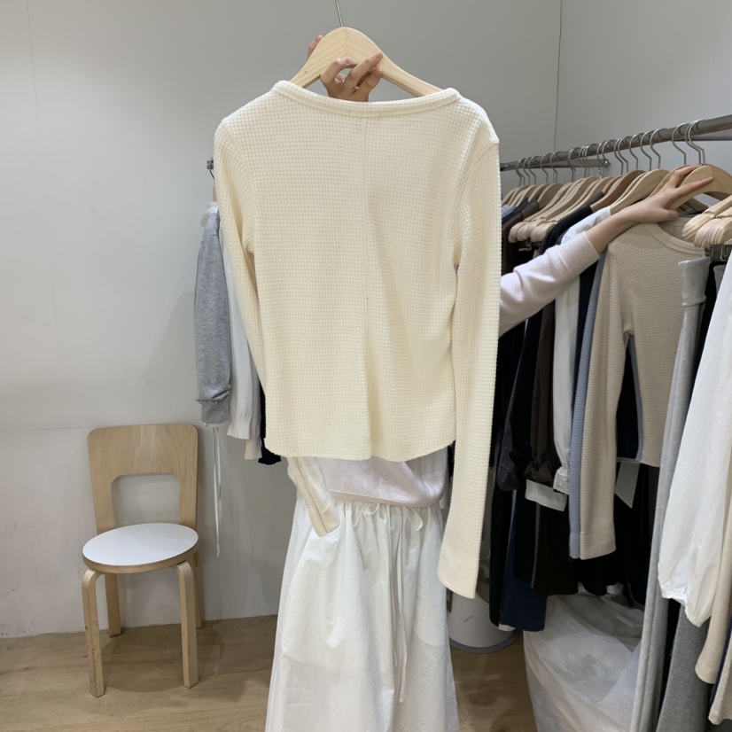 FOREST韓國東大門代購女裝新款26春夏休閑人氣職業長袖T恤FOREST長袖T恤