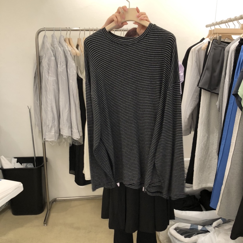 MUNSELL韓國直郵實拍女士新款時尚職業休閑26春夏長袖T恤MUNSELL長袖T恤圖色3