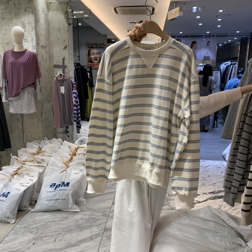 FOREST韓國直郵女士新款時尚推薦熱賣休閑職業26春夏長袖T恤FOREST長袖T恤圖色2