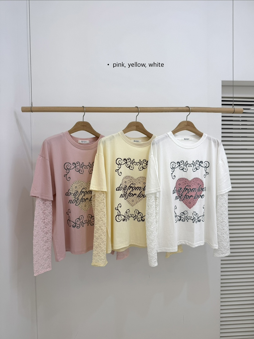 BY CHAPTER韓國直郵實拍女士新款時尚推薦長袖T恤假兩件BY Chapter長袖T恤