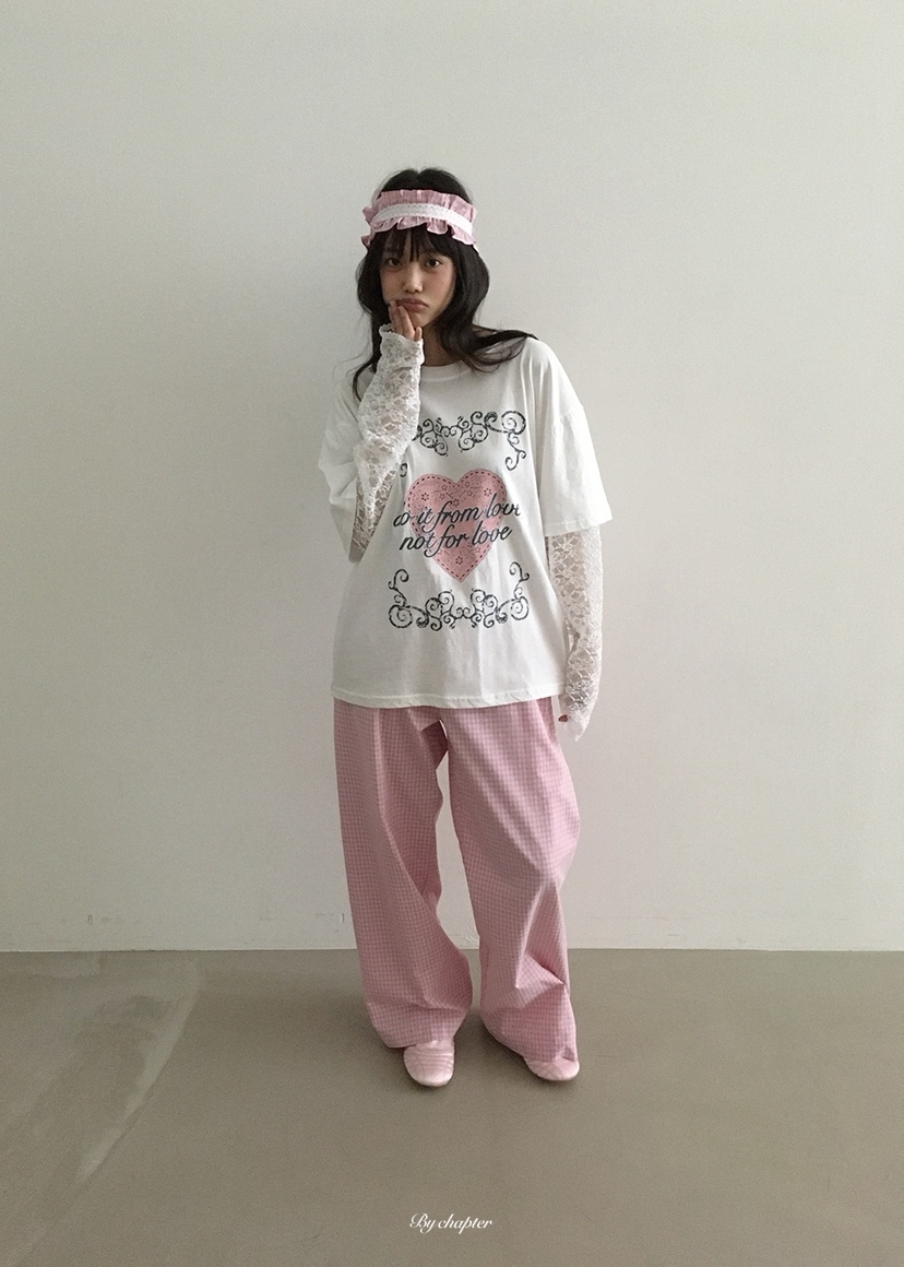 BY CHAPTER韓國直郵實拍女士新款時尚推薦長袖T恤假兩件BY Chapter長袖T恤