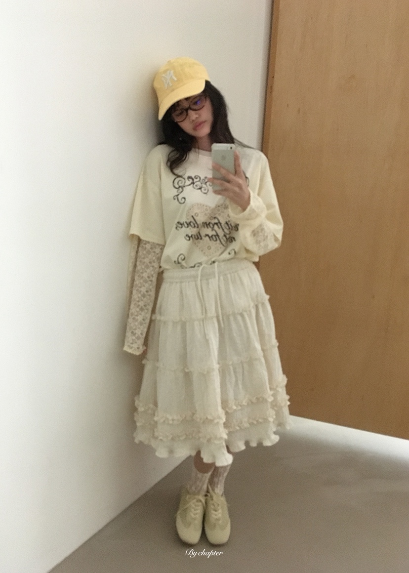 BY CHAPTER韓國直郵實拍女士新款時尚推薦長袖T恤假兩件BY Chapter長袖T恤