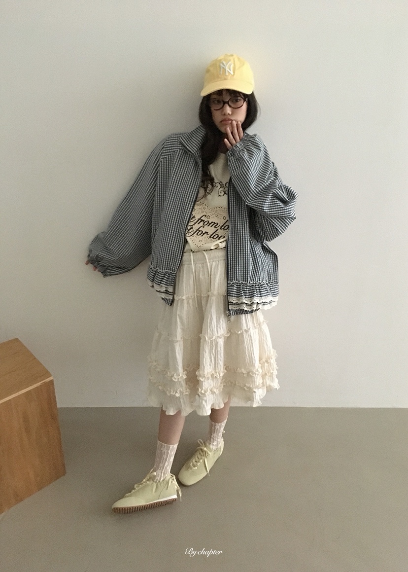 BY CHAPTER韓國直郵實拍女士新款時尚推薦長袖T恤假兩件BY Chapter長袖T恤